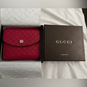 Gucci guccissima compact wallet